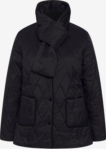 Ulla Popken Winter Jacket in Black: front