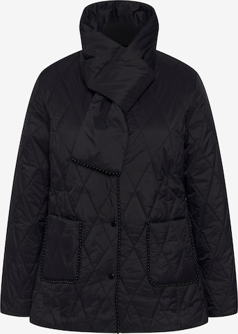 Ulla Popken Winter Jacket in Black: front