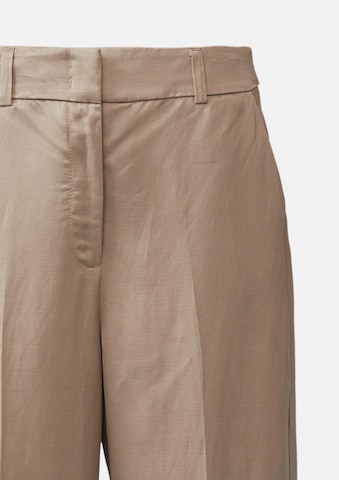 COMMA Regular Pressveckad byxa i beige