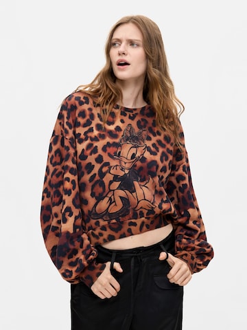 Bluză de molton 'Disney™' de la Desigual pe maro: față