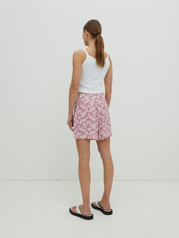 EDITED Regular Pleat-Front Pants 'Lyla' in Pink