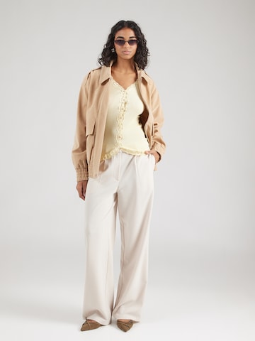 Geacă tricotată de la rosemunde pe galben