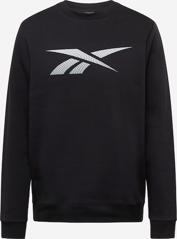 Reebok Athletic Sweatshirt in Black: front