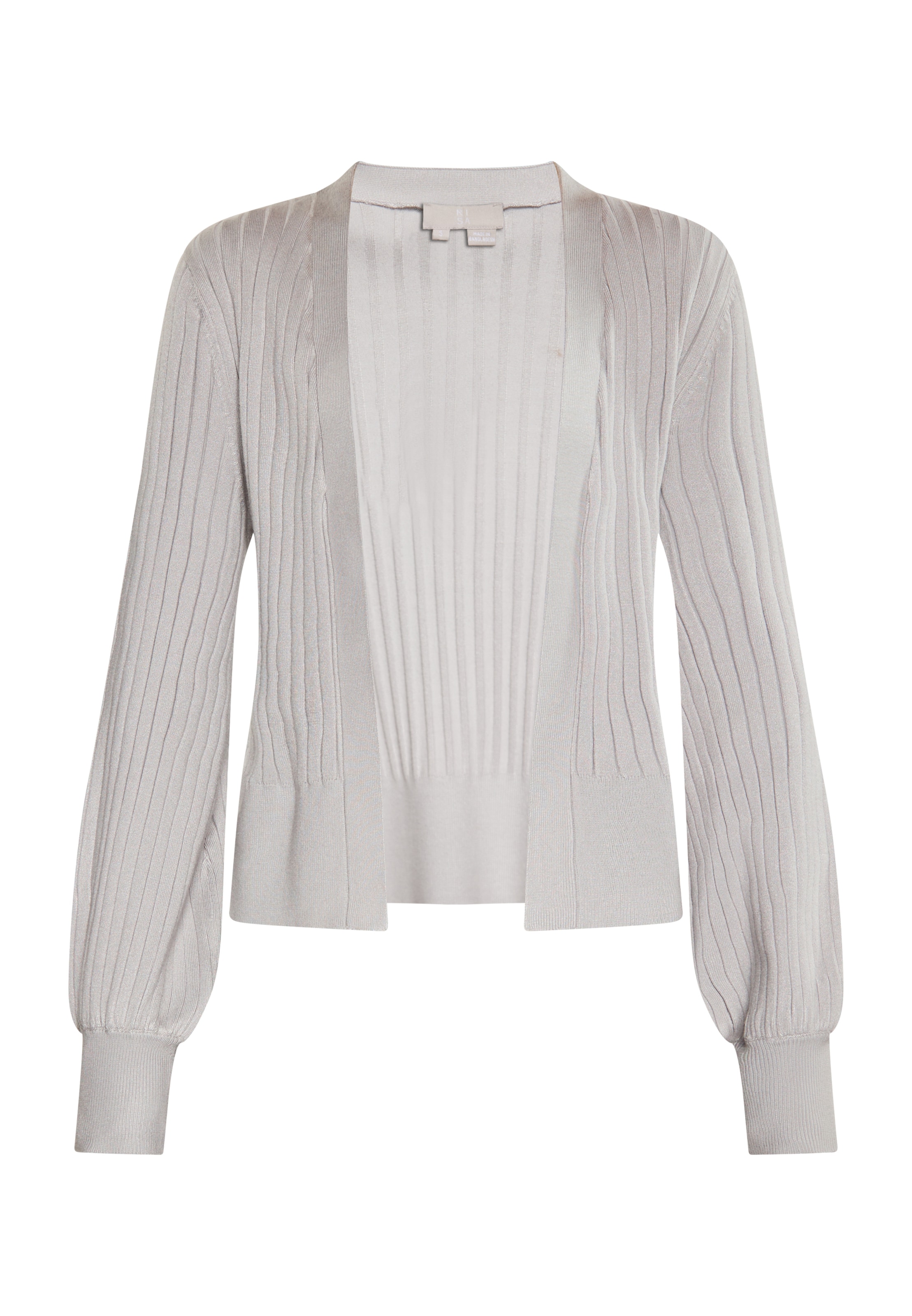 RISA Πλεκτή ζακέτα σε γκρι: μπροστά