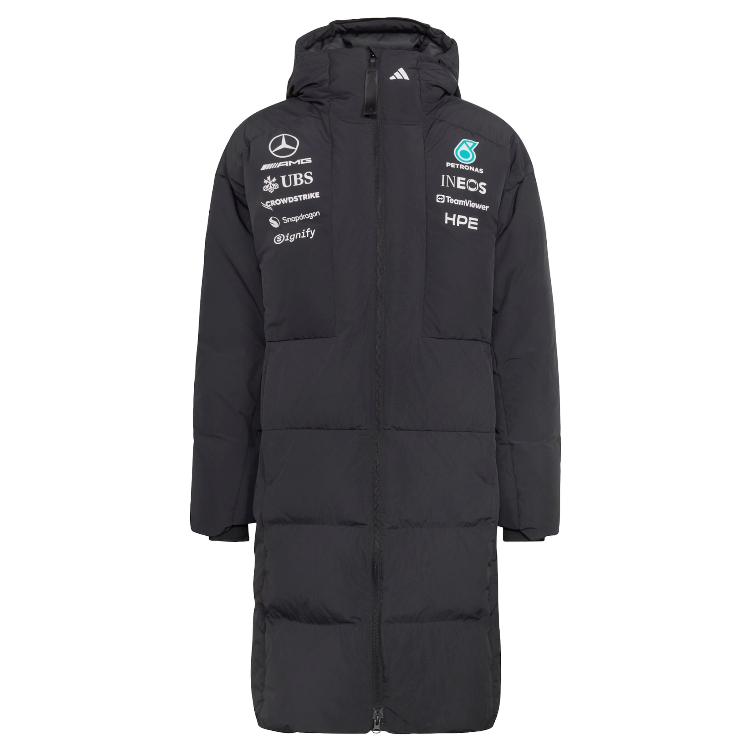 ADIDAS PERFORMANCE Performance Jacket 'Mercedes-AMG Petronas Formula 1 Team Engineers' in Black: front