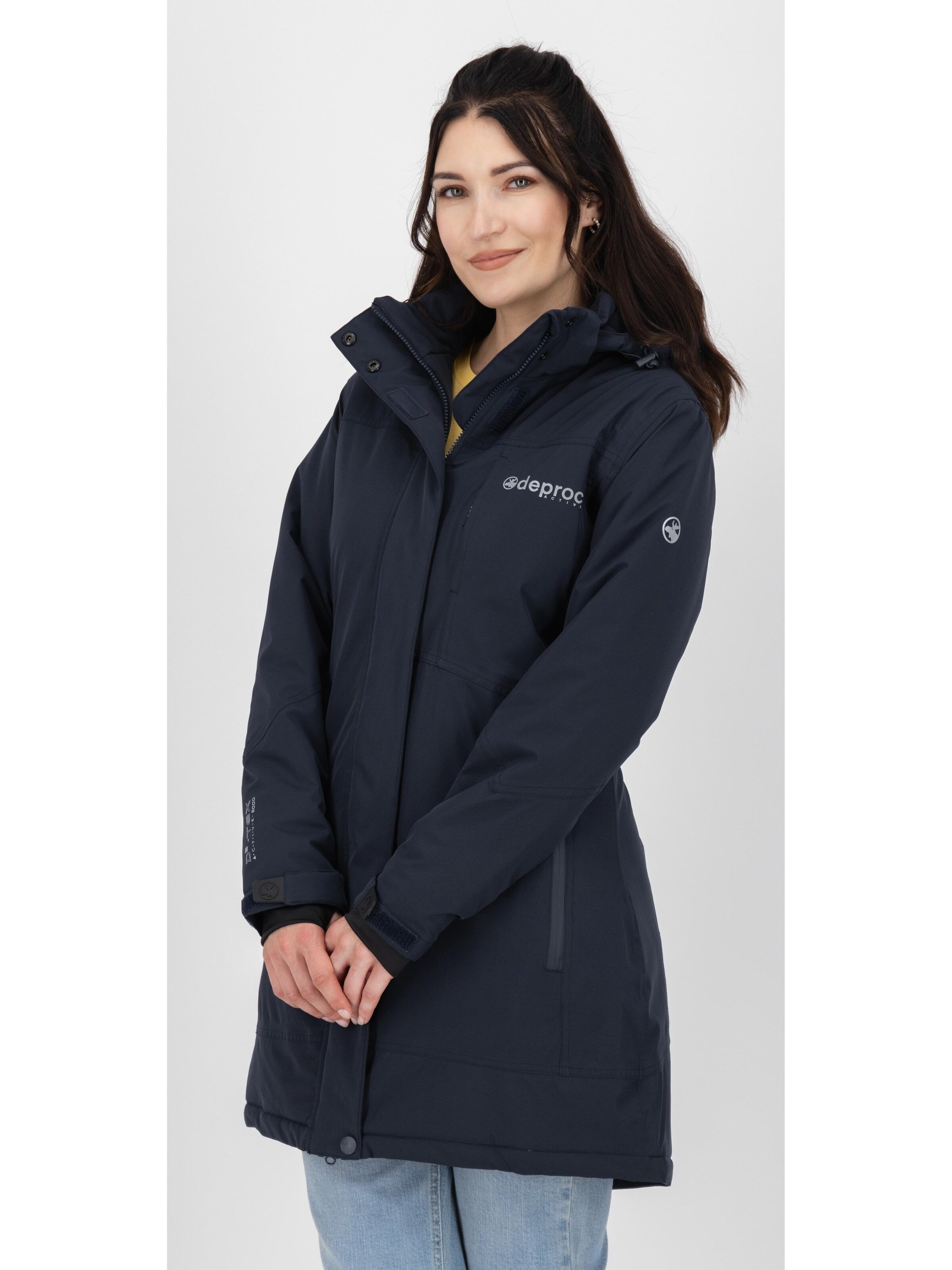 deproc Winter jacket 'MONTREAL WMN' in Blue: front