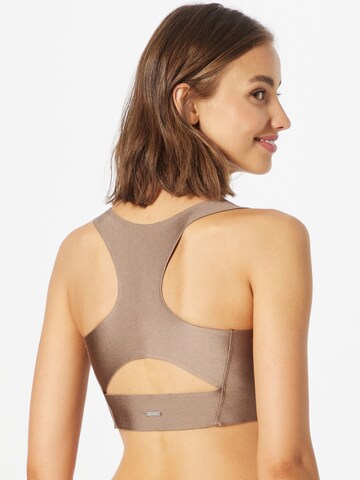 Aim'n Bustier Sport-BH 'MACCHIATO' in Braun