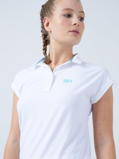 SPORTKIND Funktionsshirt 'Polo Shirt Loose-Fit'‌‌‌‌‌‌‌‌‌‌ in XS in weiß, Produktansicht