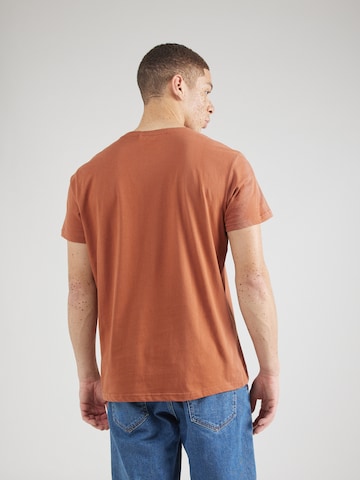 BLEND T-shirt i brun