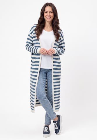 usha BLUE LABEL - Sobretudo de malha 'Casual' em azul: frente