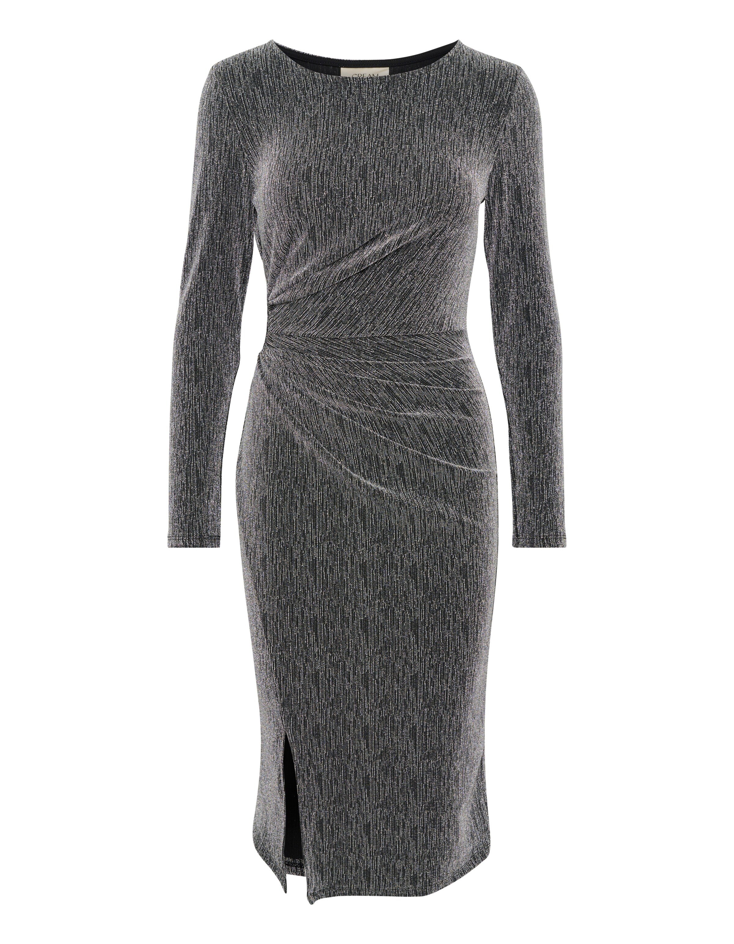 Cream Dress 'Kalia' in Silver: front