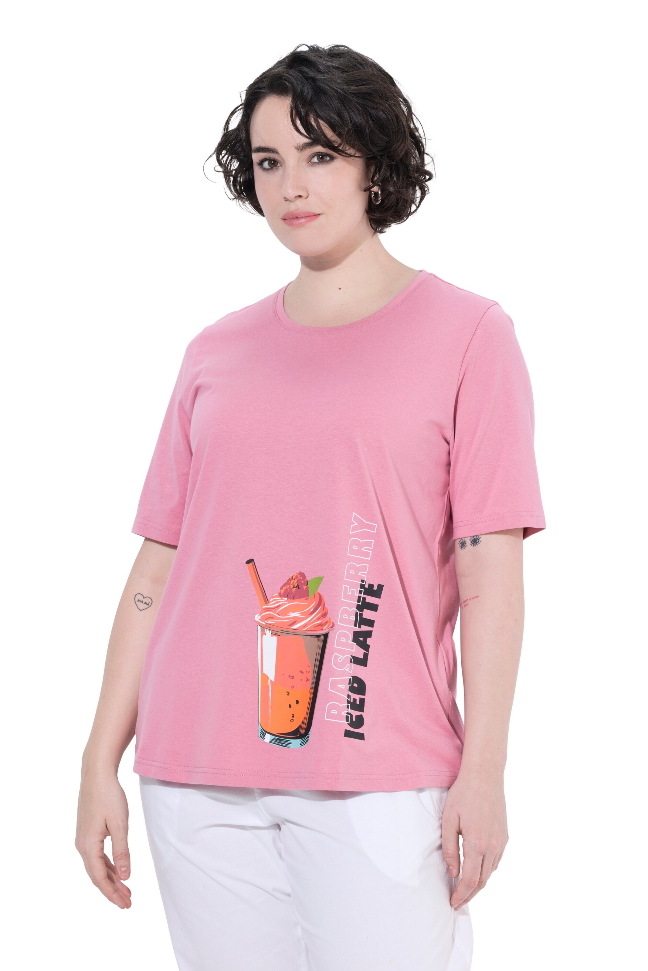 Ulla Popken Shirt in Pink: Vorderseite
