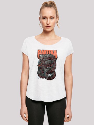 F4NT4STIC Shirt 'Pantera Venomous Snake' in Wit: voorkant