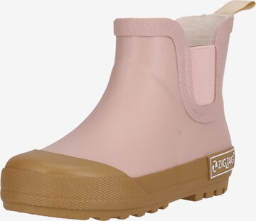 ZigZag Rubber Boots 'Aster' in Pink: front