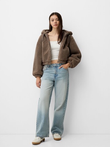 Bershka Prechodná bunda - Hnedá