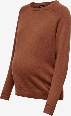 Only Maternity Pullover i brun: forside
