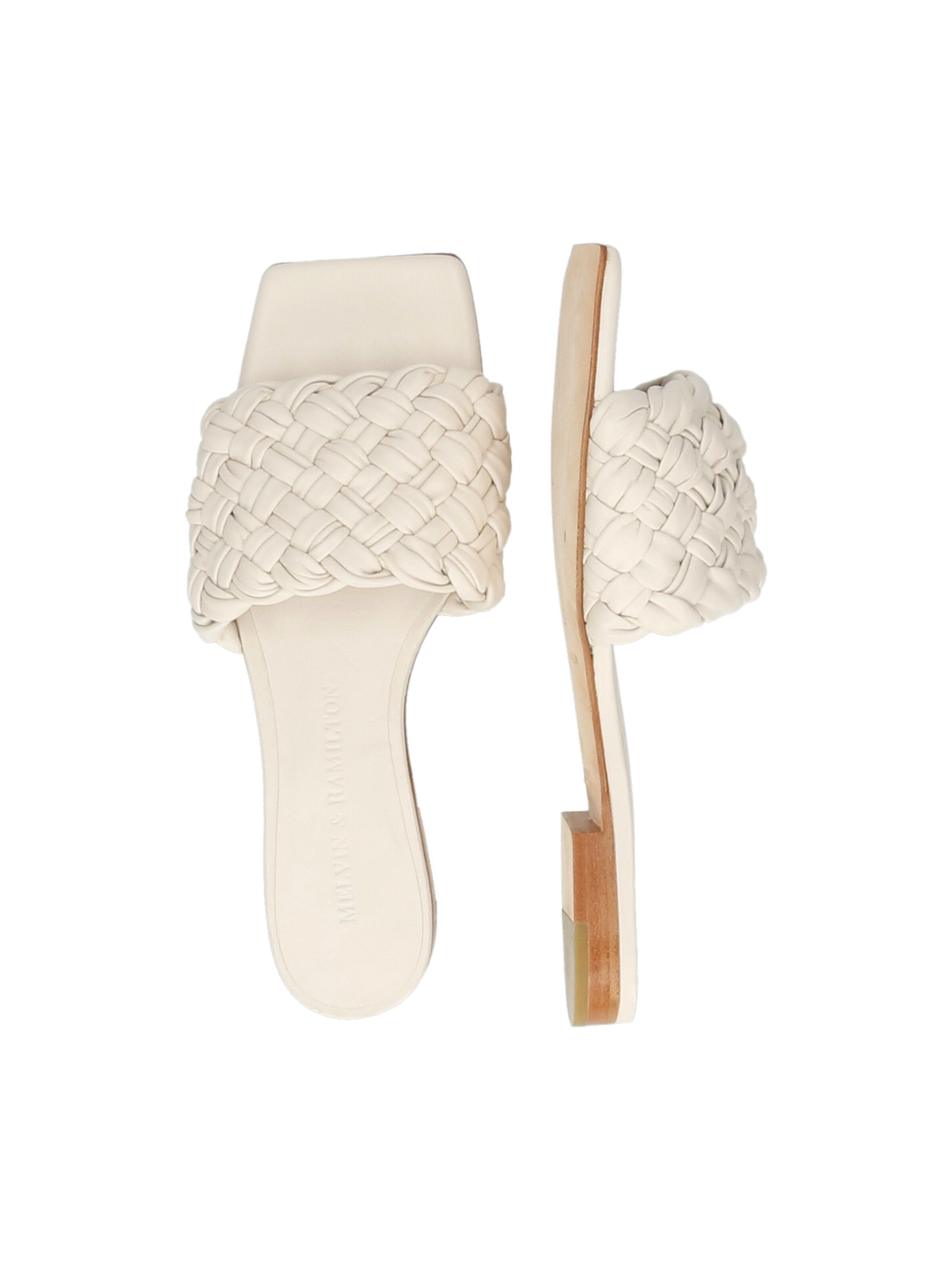 MELVIN & HAMILTON Mules 'Eglantine 1' in White