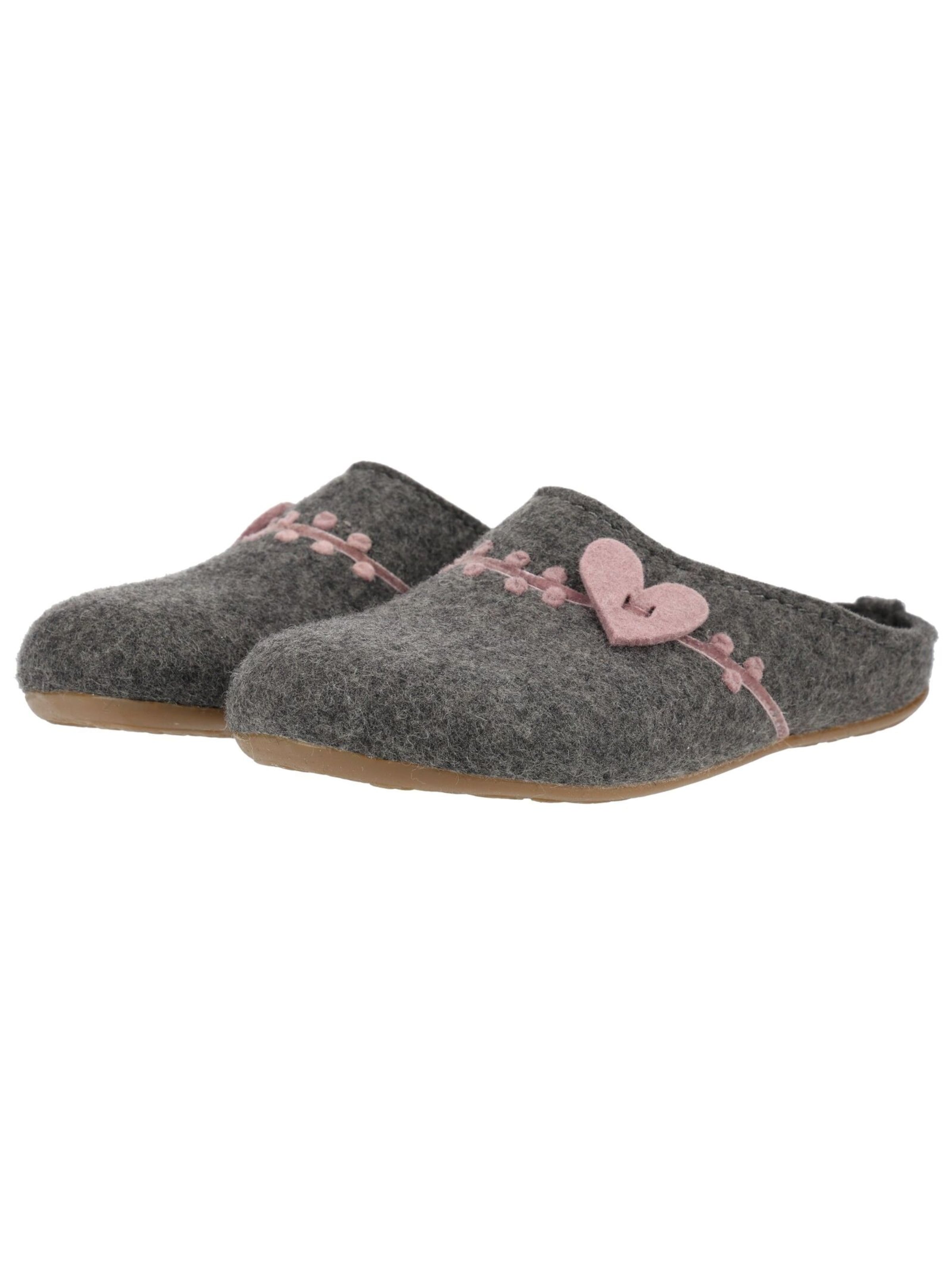Pantoufle HAFLINGER en gris