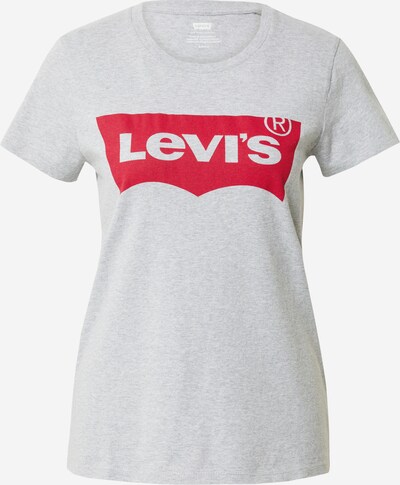 LEVI'S ® Shirt 'The Perfect Tee' in graumeliert / rot, Produktansicht