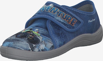 FISCHER Hausschuh 'Tim' in Blau: Vorderseite