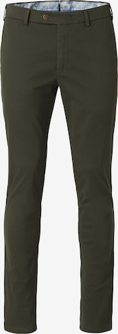 MEYER Chino trousers 'Lupus' in Green: front