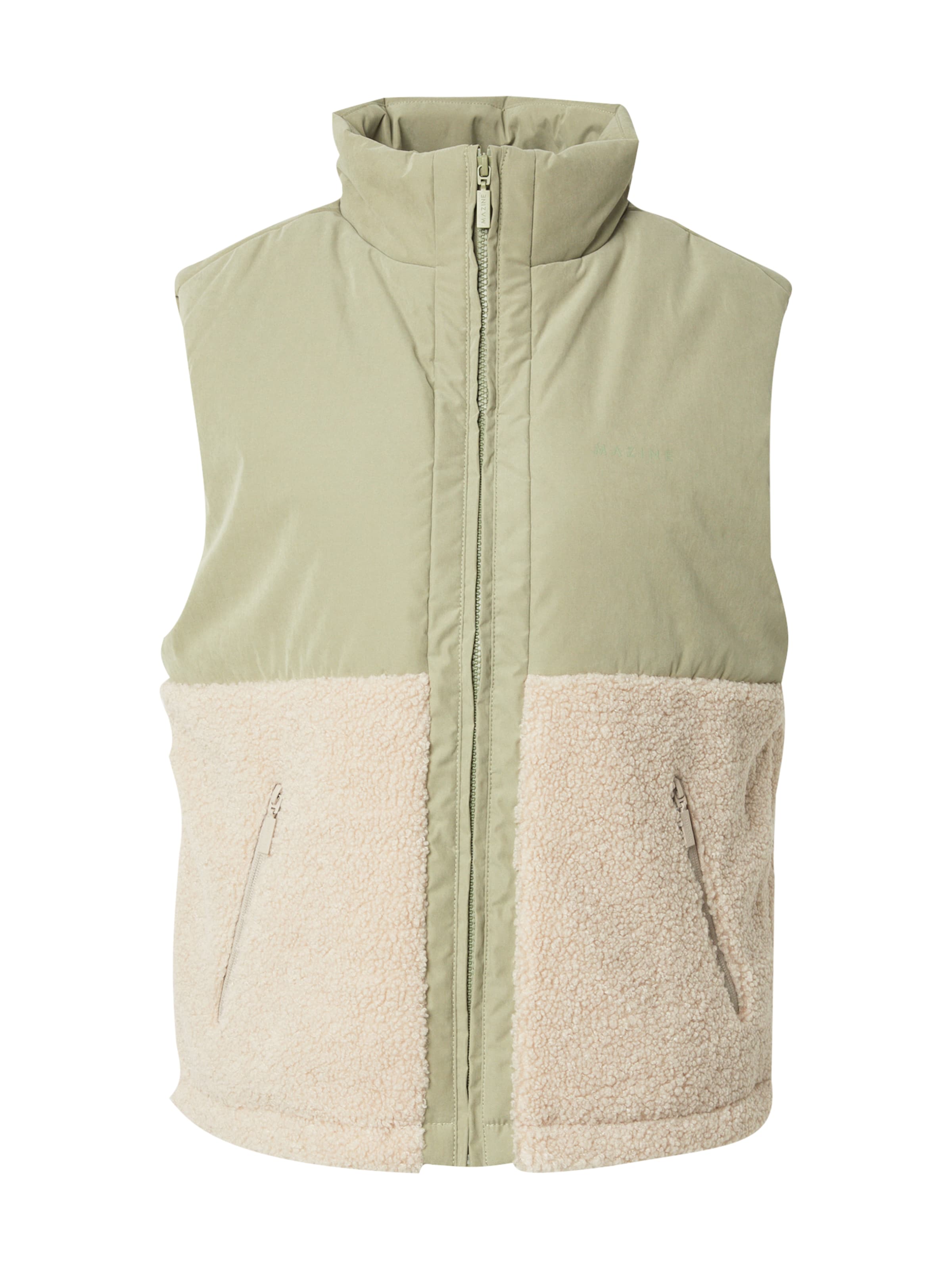 mazine Vest in Beige: front