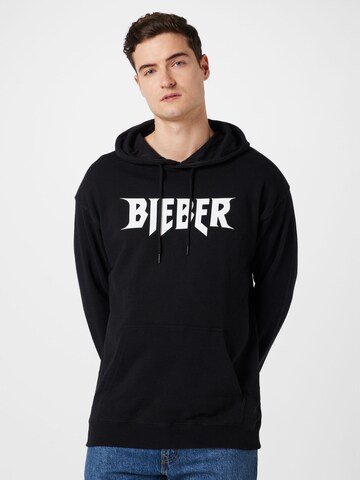 Cotton On Bluzka sportowa 'JUSTIN BIEBER' w kolorze czarny: przód