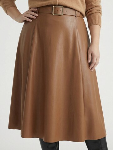 Guido Maria Kretschmer Curvy Φούστα 'Sally' σε καφέ