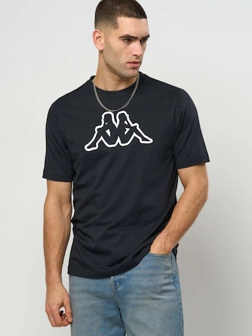 KAPPA Comfort Fit Skjorte ' Logo Cromen ' i beige: forside