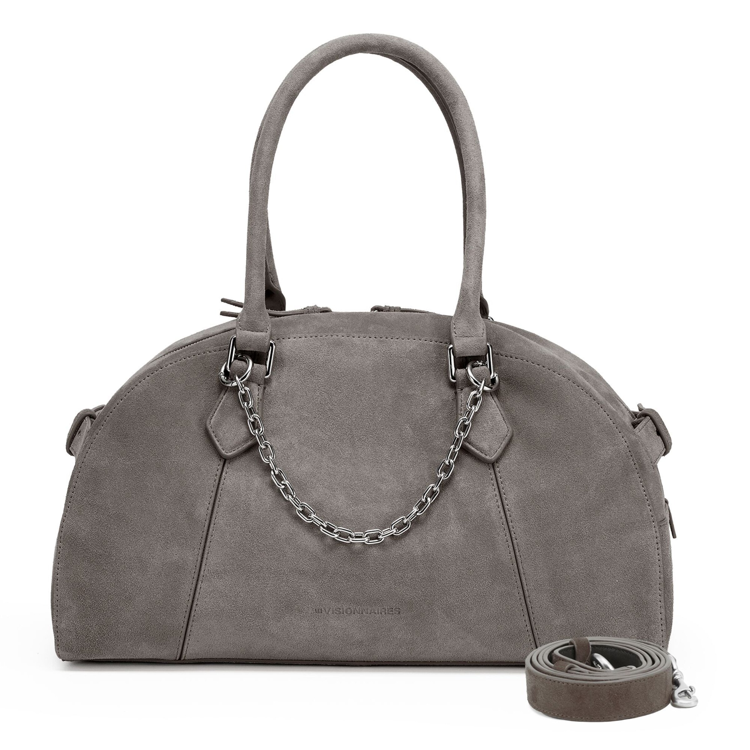 Les Visionnaires Shoulder bag 'Odette Cozy Chain' in Grey: front