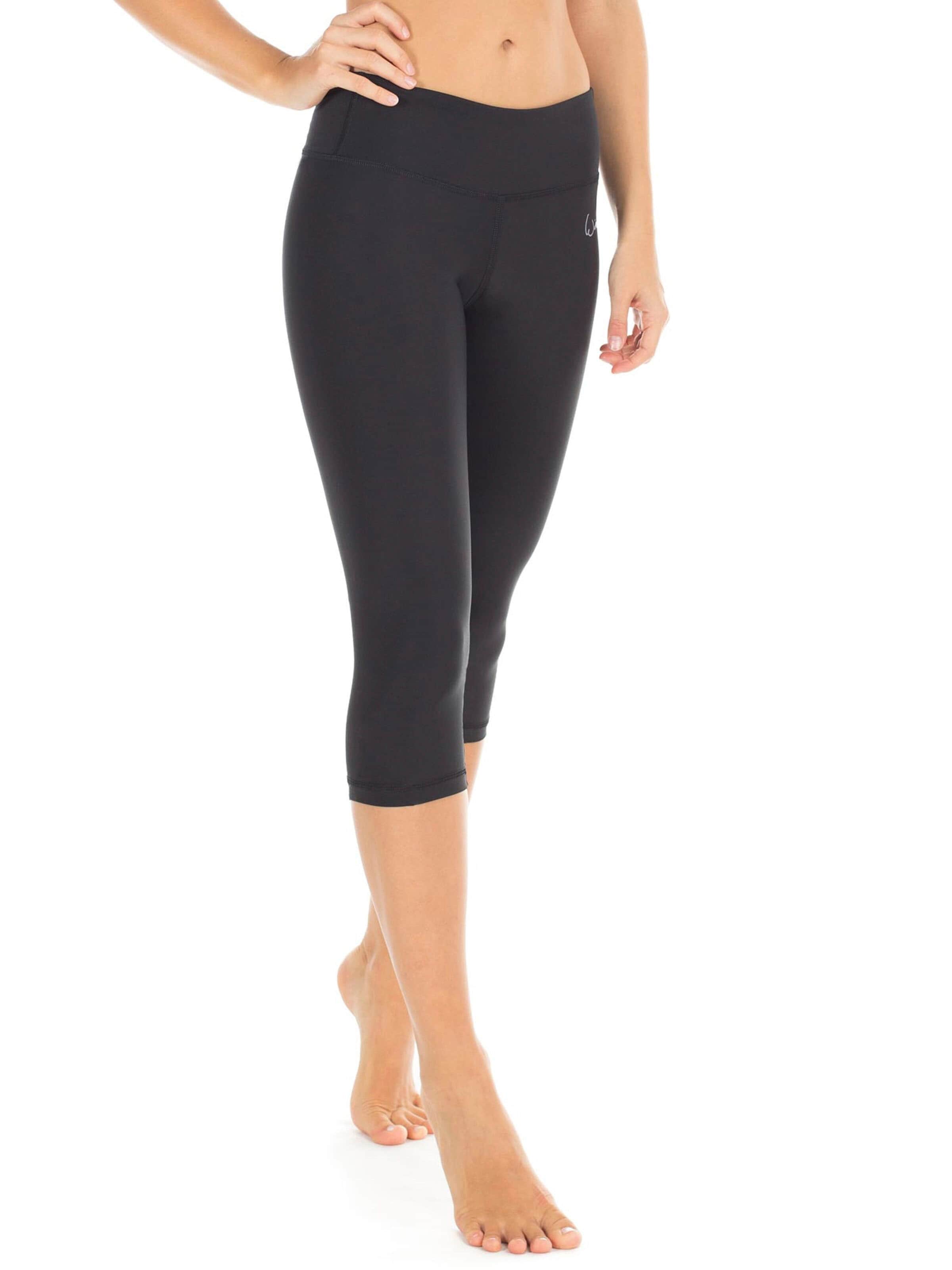 Winshape Skinny Urheiluhousut 'AEL202' värissä musta: etupuoli