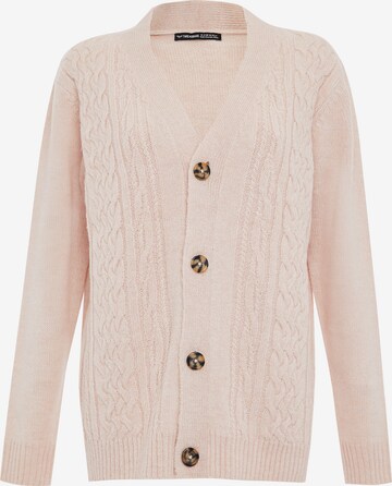 Threadbare Knit Cardigan 'Tanzanite' in Pink: front