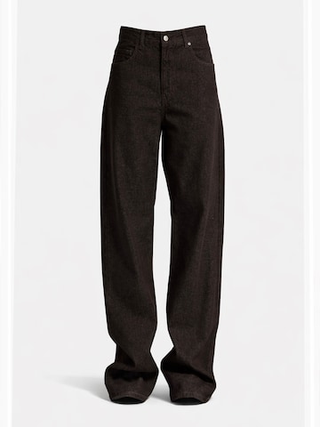 Regular Jean 'Straight High Rise Jeans' IT'S BASIC en marron : devant