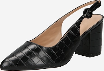 Wallis Дамски обувки на ток с отворена пета 'Evelyn' в черно: отпред