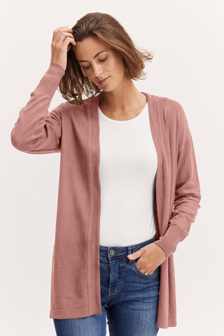 Fransa Knit Cardigan 'BLUME' in Pink: front