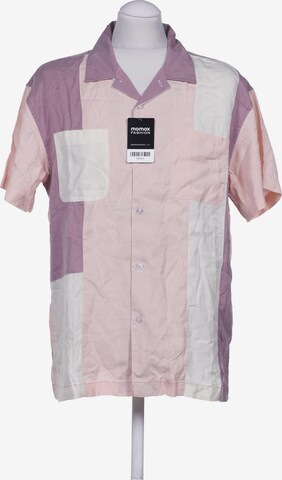 Obey Button Up Shirt in M in Mixed colors: front