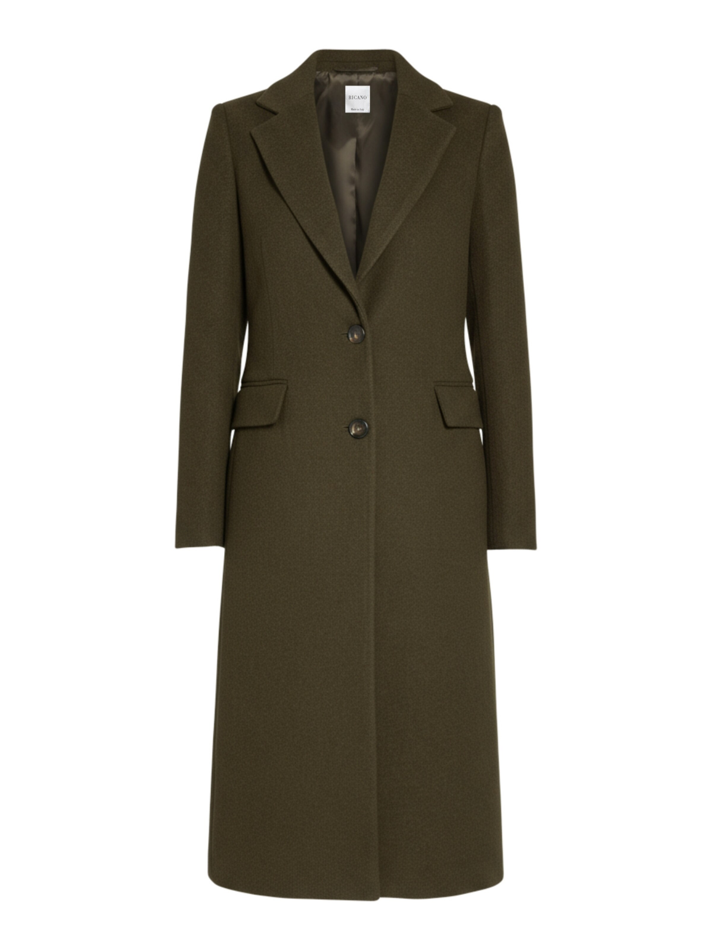 RICANO - Abrigo de entretiempo ' Ondina ' en verde: frente