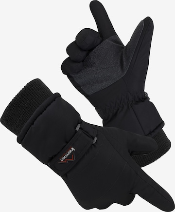 Gants de sport 'Snowguard Pro' normani en noir