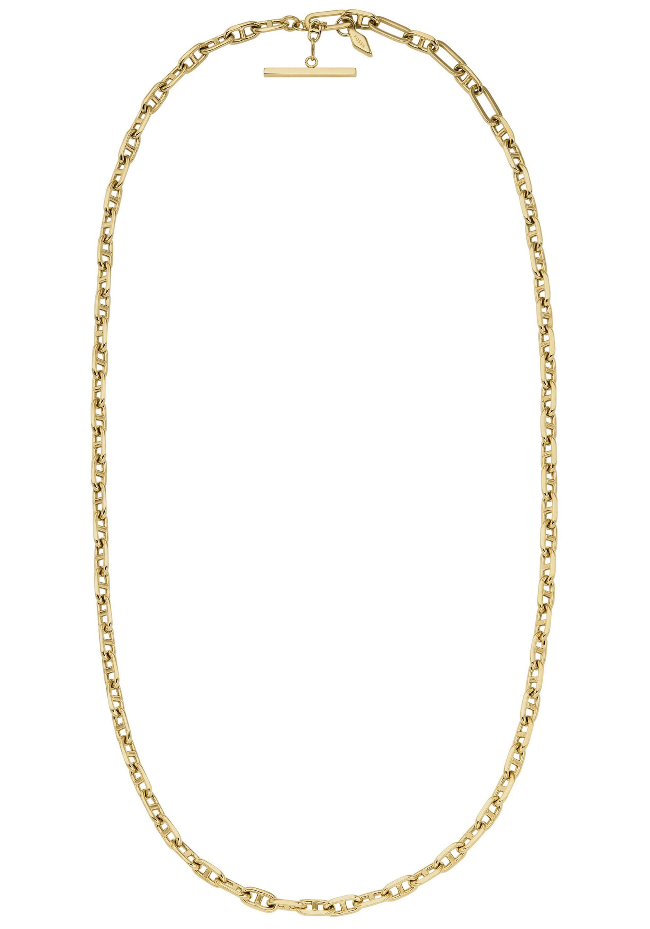 FOSSIL - Colar 'Heritage' em ouro: frente