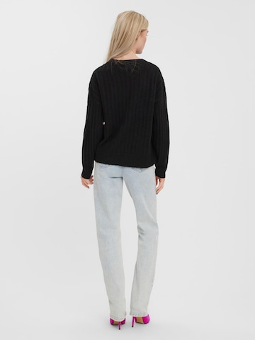 VERO MODA Sweter w kolorze czarny