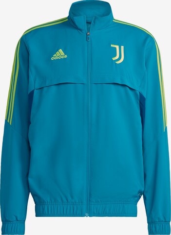 Veste de sport 'Juventus Turin Condivo 22' ADIDAS SPORTSWEAR en bleu : devant