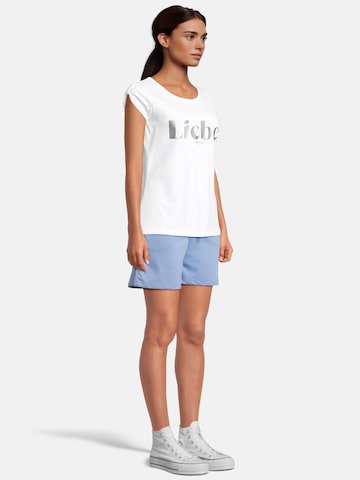 salzhaut Shirt 'BIIKE  LIEBE' in Wit