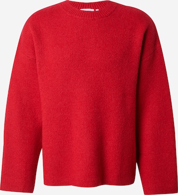 WEEKDAY Pullover 'Teo' in Rot: Vorderseite