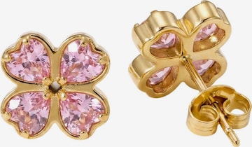 PURELEI - Pendientes 'Rosa Cuore' en oro: frente