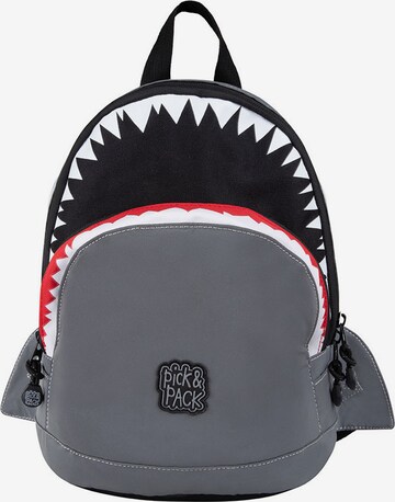 Sac à dos 'Shark Shape S (reflektierend)' Pick & Pack en gris : devant