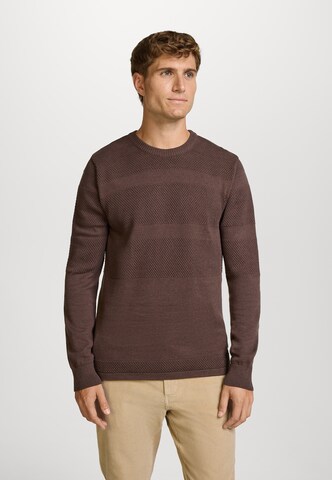 Kronstadt Sweater 'Hannes' in Brown: front