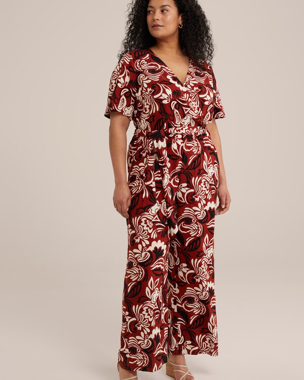 WE Fashion Jumpsuit in Red