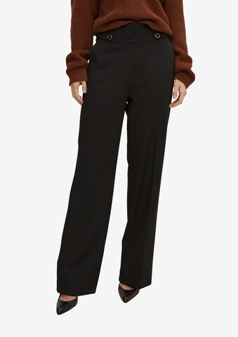 COMMA Regular Pants in Black: front