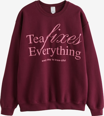 NextSweater majica - crvena boja: prednji dio