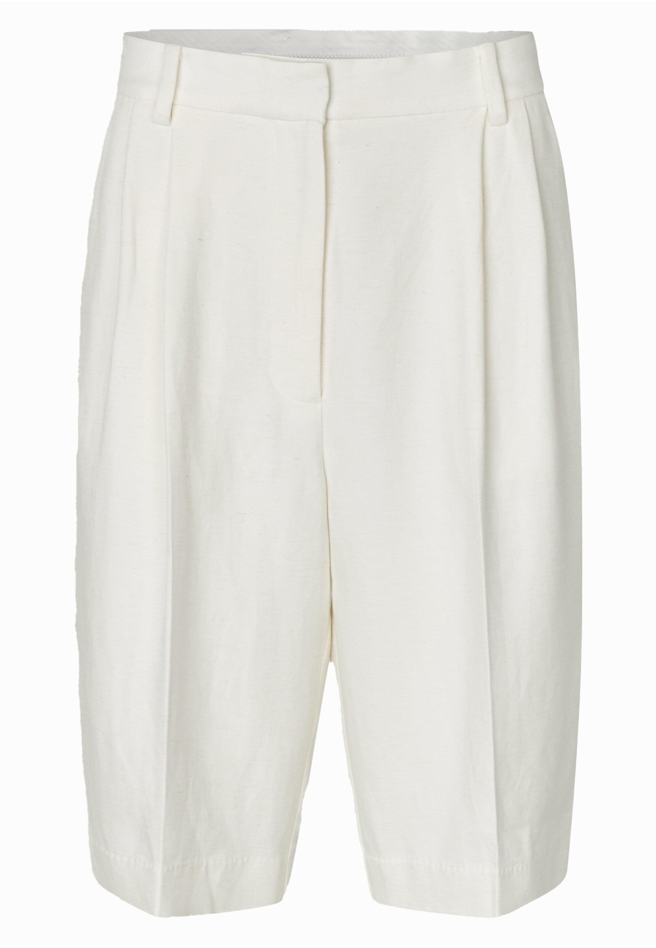 SECOND FEMALE Loosefit Shorts in Weiß: Vorderseite